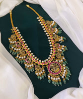 Lakshmi Haram in Jadau Kundan with Pendent - KH0069
